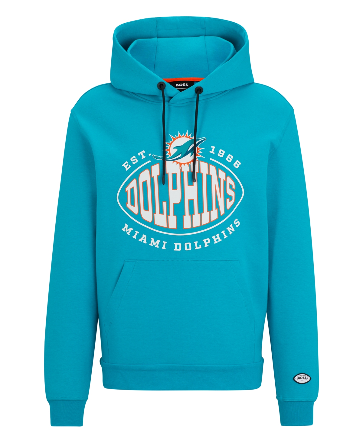 Hugo Boss Boss By  Men's Boss X Miami Dolphins Nfl Sweatshirt In Open Green