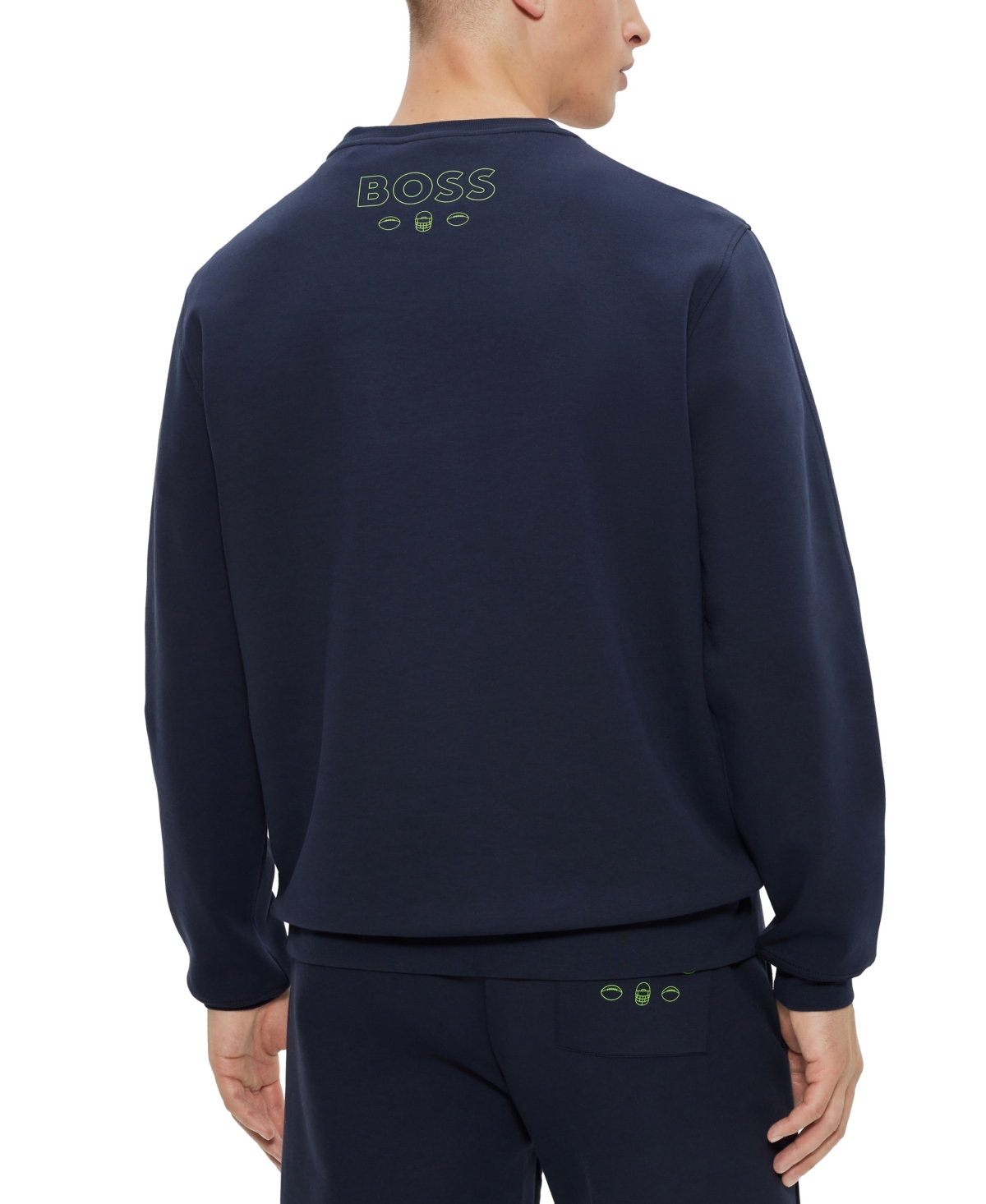 Shop Hugo Boss Boss By  Men's Boss X Nfl Sweatshirt In Dark Blue