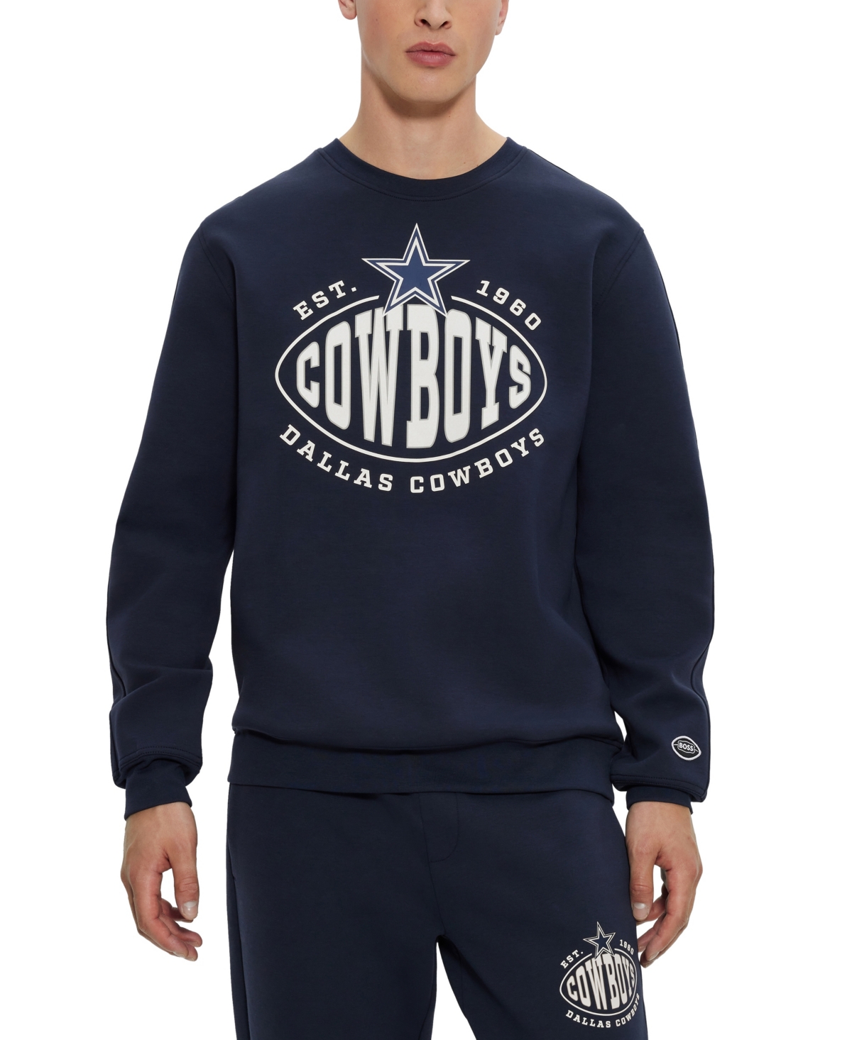 Hugo Boss Boss By  Men's Boss X Dallas Cowboys Nfl Sweatshirt In Dark Blue