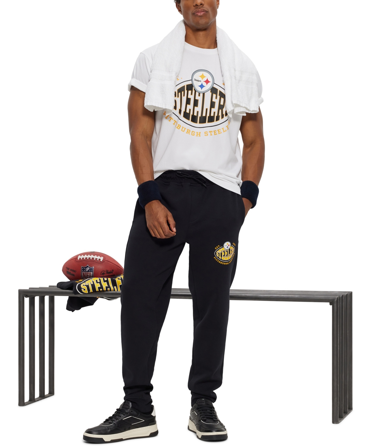 Boss by Hugo Boss Men's Boss x Nfl Pittsburg Steelers T-shirt