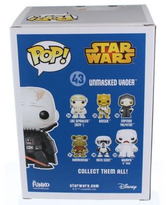 Star Wars POP Vinyl Figure: Unmasked Darth Vader