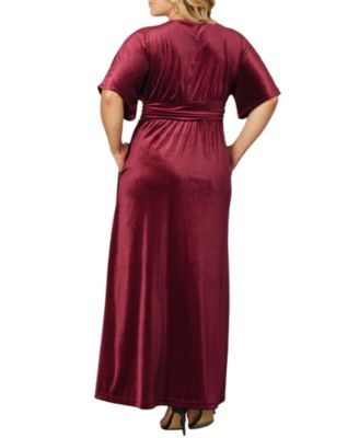 Plus Size Verona Velvet Evening Gown