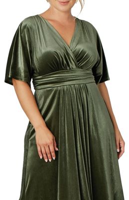 Plus Size Verona Velvet Evening Gown