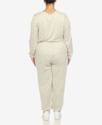 Plus Size Lounge Set, 2-Piece