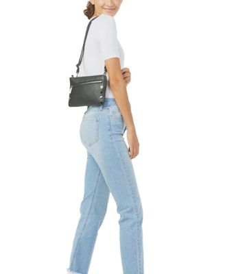 Nash Small Leather Crossbody Wristlet