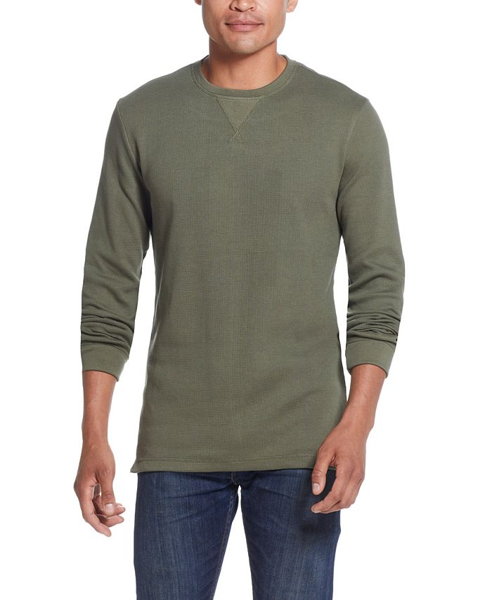 Thickems Men’s Crew Neck Textured Waffle Tee - 103730