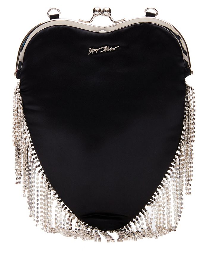 Rhinestone Fringe Heart Shape Party Bag