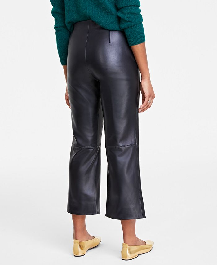 On 34th Women's Leather Kick-Flare Pants, Created for Macy's - Macy's