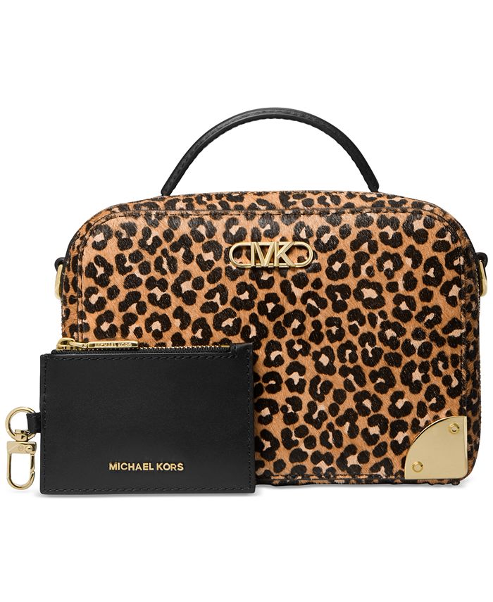 Victoria's Secret Luxe Leopard Brown 4 in 1 Cosmetic Bag - Luxe Leopard Brown