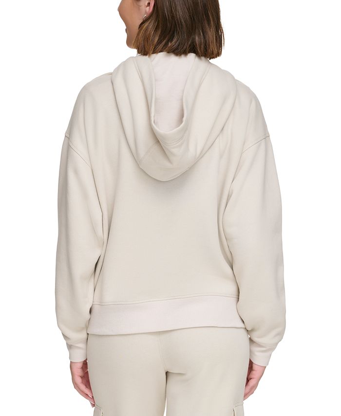 Calvin Klein Women's Oversized Fleece Logo Hoodie - Macy's