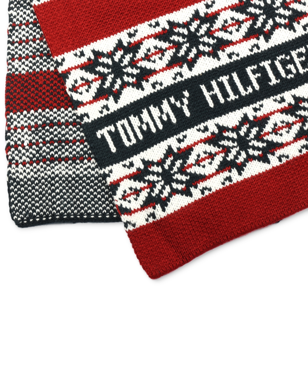 Tommy Hilfiger Men's Snowflake Fair Isle Scarf In Desert Sky