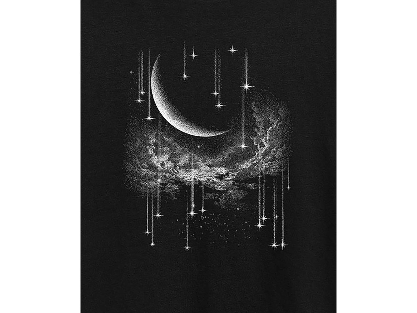 Женская футболка Hybrid Apparel Falling Stars Plus Size Graphic, цвет: Чёрный — фото 3