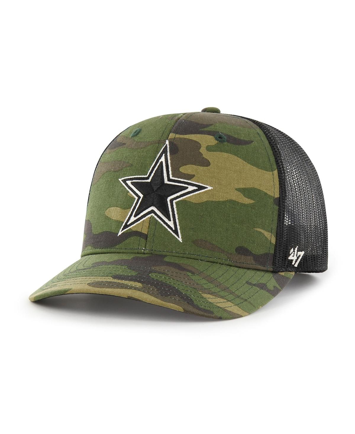 47 Brand Men's ' Camo Dallas Cowboys Trucker Adjustable Hat