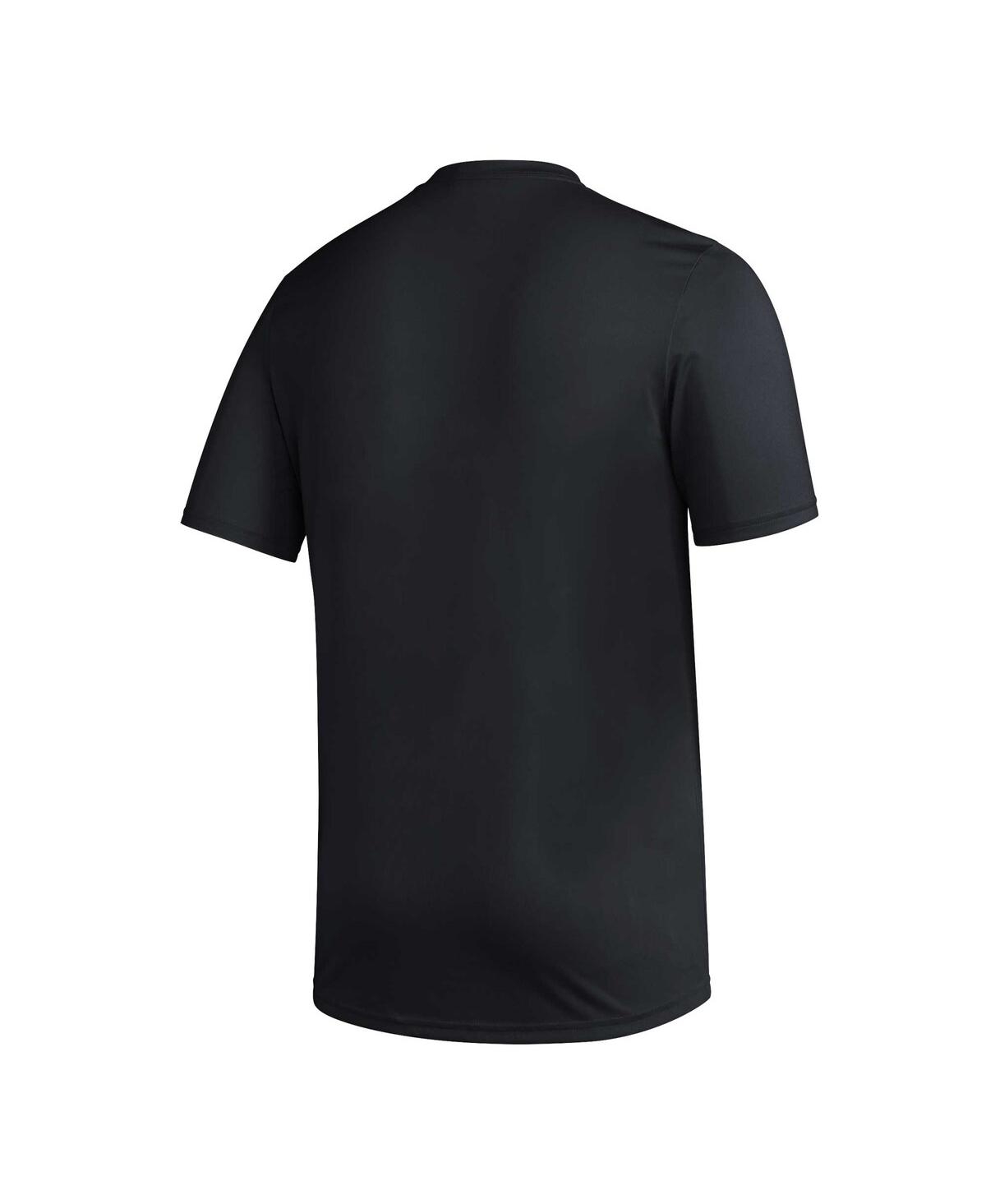 Men's adidasWashington Huskies Football Practice Aeroready Pregame T-shirt - Black
