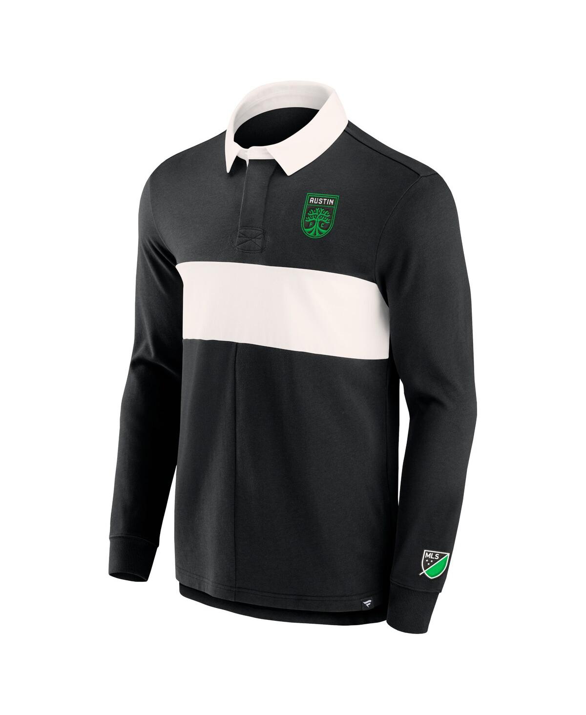 Men's FanaticsAustin Fc Penalty Kick Long Sleeve Polo Shirt - Black