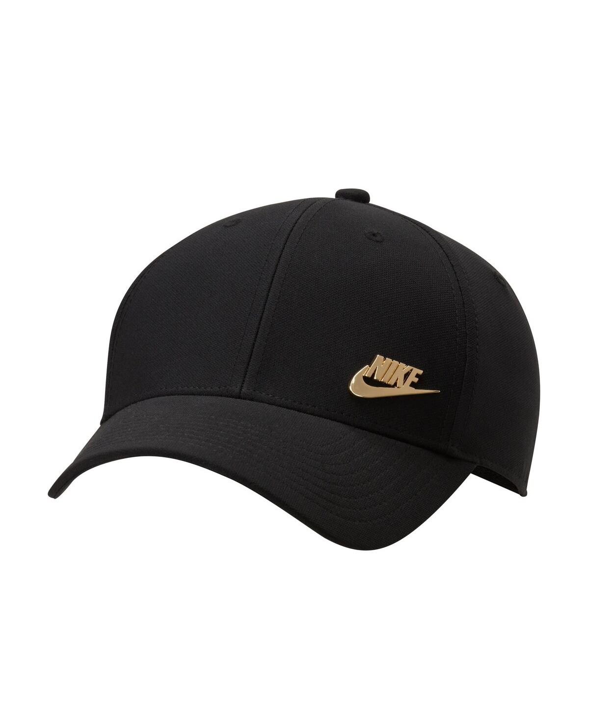 Shop Nike Men's  Black Metal Futura Lifestyle Club Performance Adjustable Hat