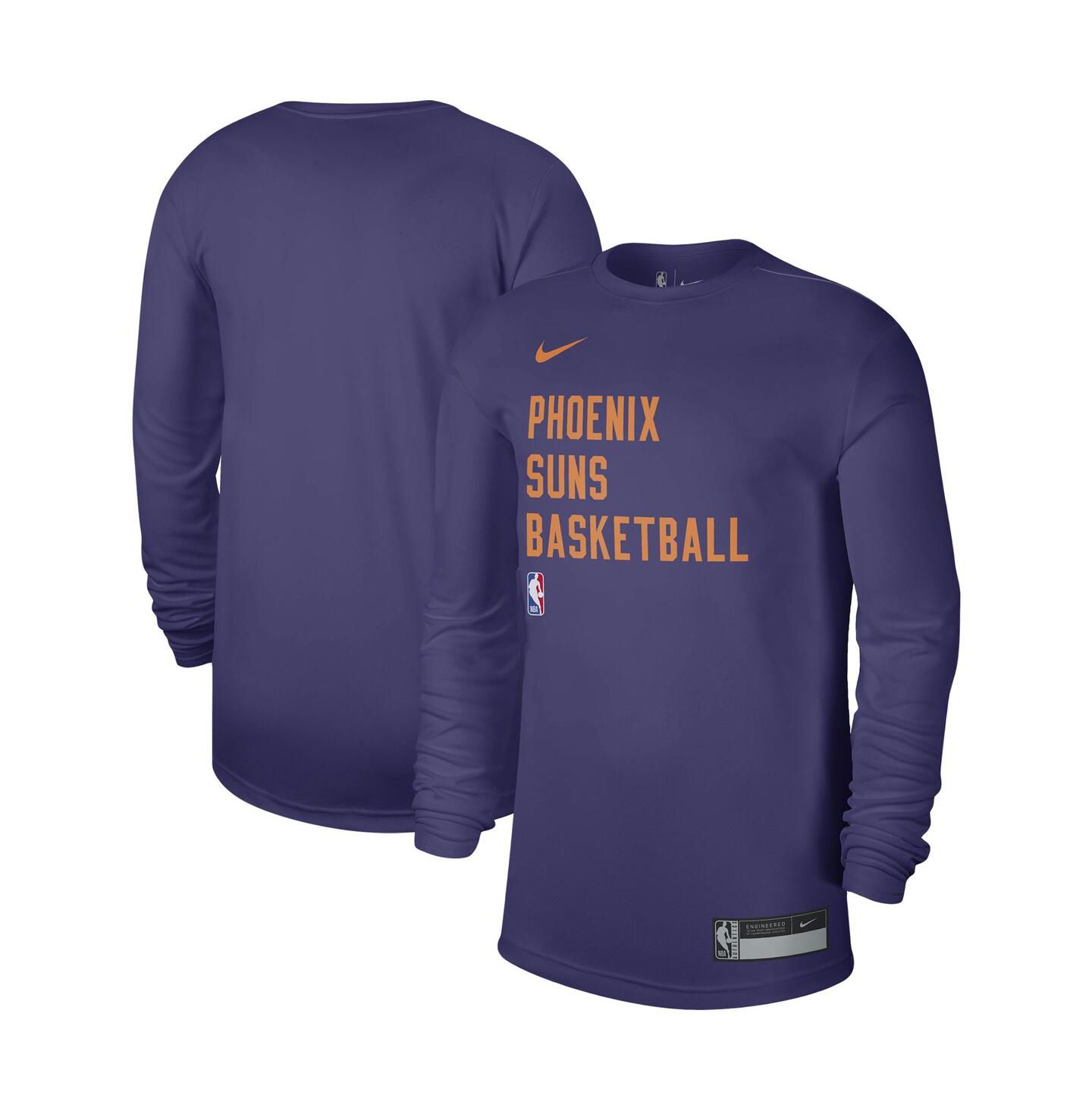 Топ Nike Purple Phoenix Suns 2023 Legend On-Court Practice long sleeve — фото 2
