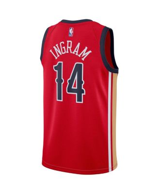 Men's and Women's Brandon Ingram Red New Orleans Pelicans Swingman Jersey - Statement Edition