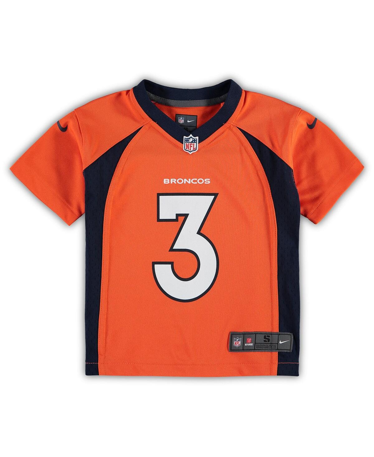 Preschool Boys and Girls Nike Russell WilsonDenver Broncos Game Jersey - Orange