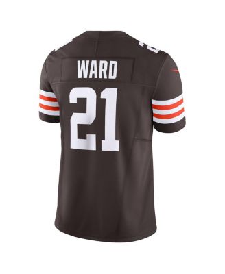 Men's Denzel Ward Brown Cleveland Browns Vapor F.U.S.E. Limited Jersey