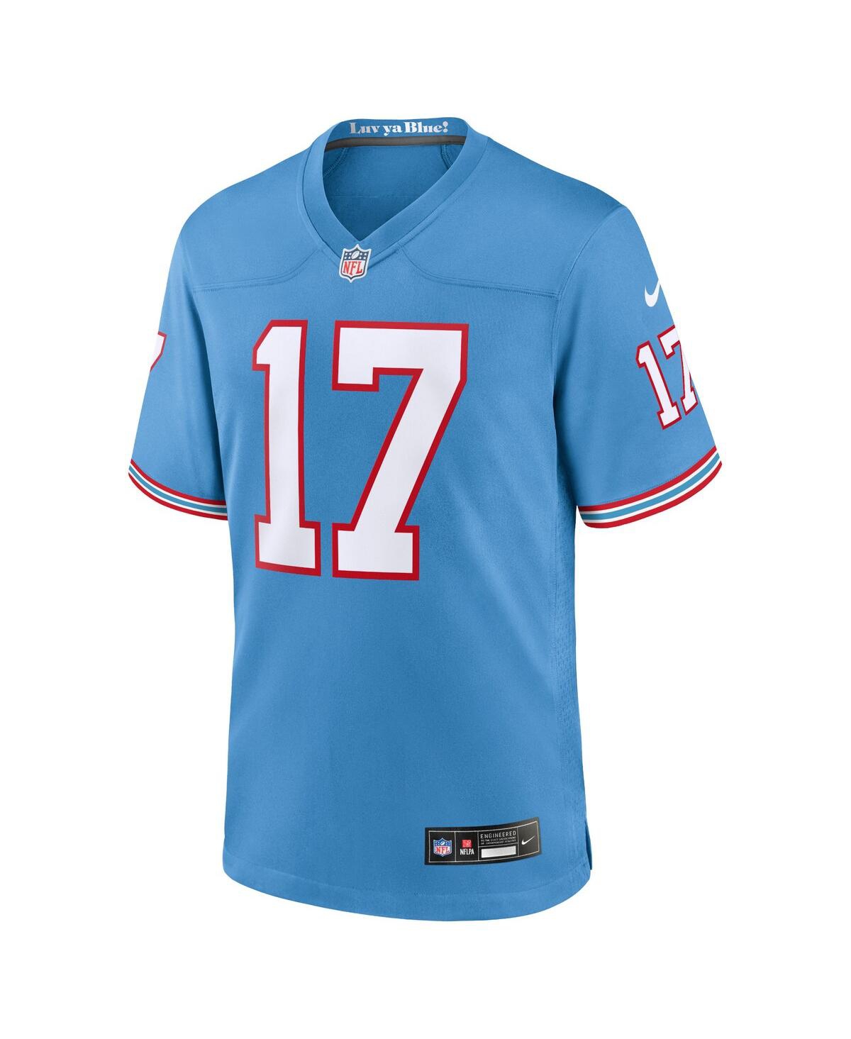 Men's Nike Ryan TannehillTennessee Titans Oilers Throwback Alternate Game Player Jersey - Light Blue