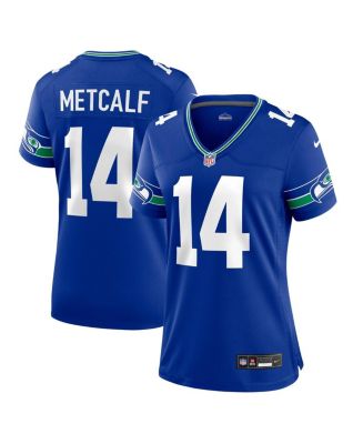 Women's Nike DK Metcalf Royal Seattle Seahawks Throwback Player