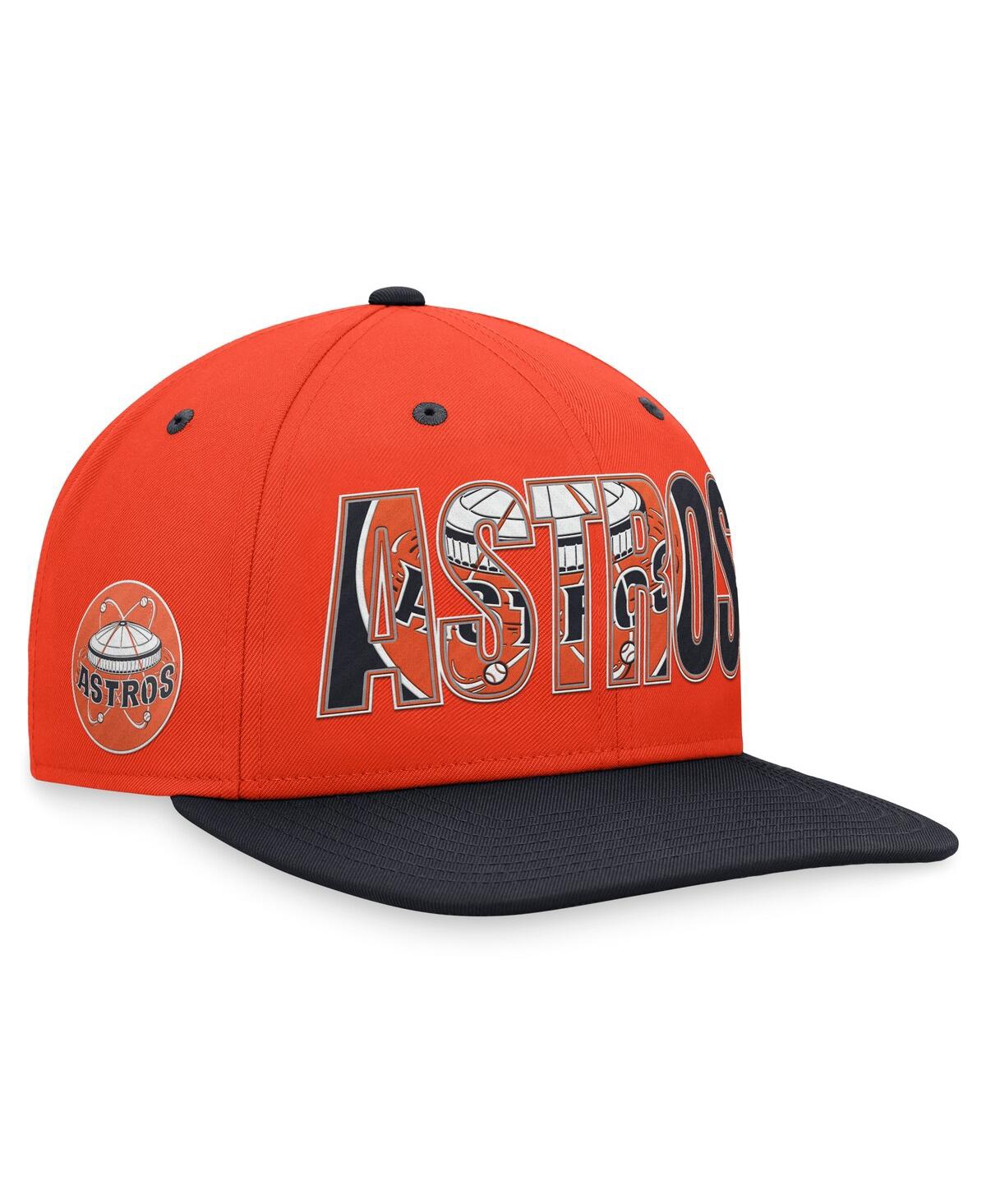 Shop Nike Men's  Orange Houston Astros Cooperstown Collection Pro Snapback Hat