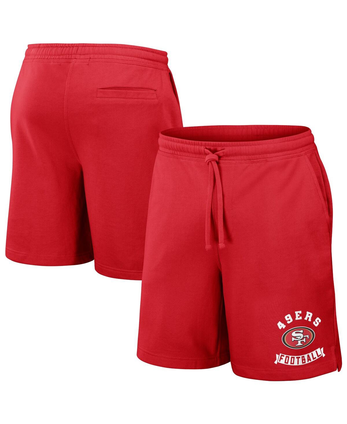 Fanatics Men's Nfl X Darius Rucker Collection By  Scarlet San Francisco 49ers Washed Shorts In Scarlet