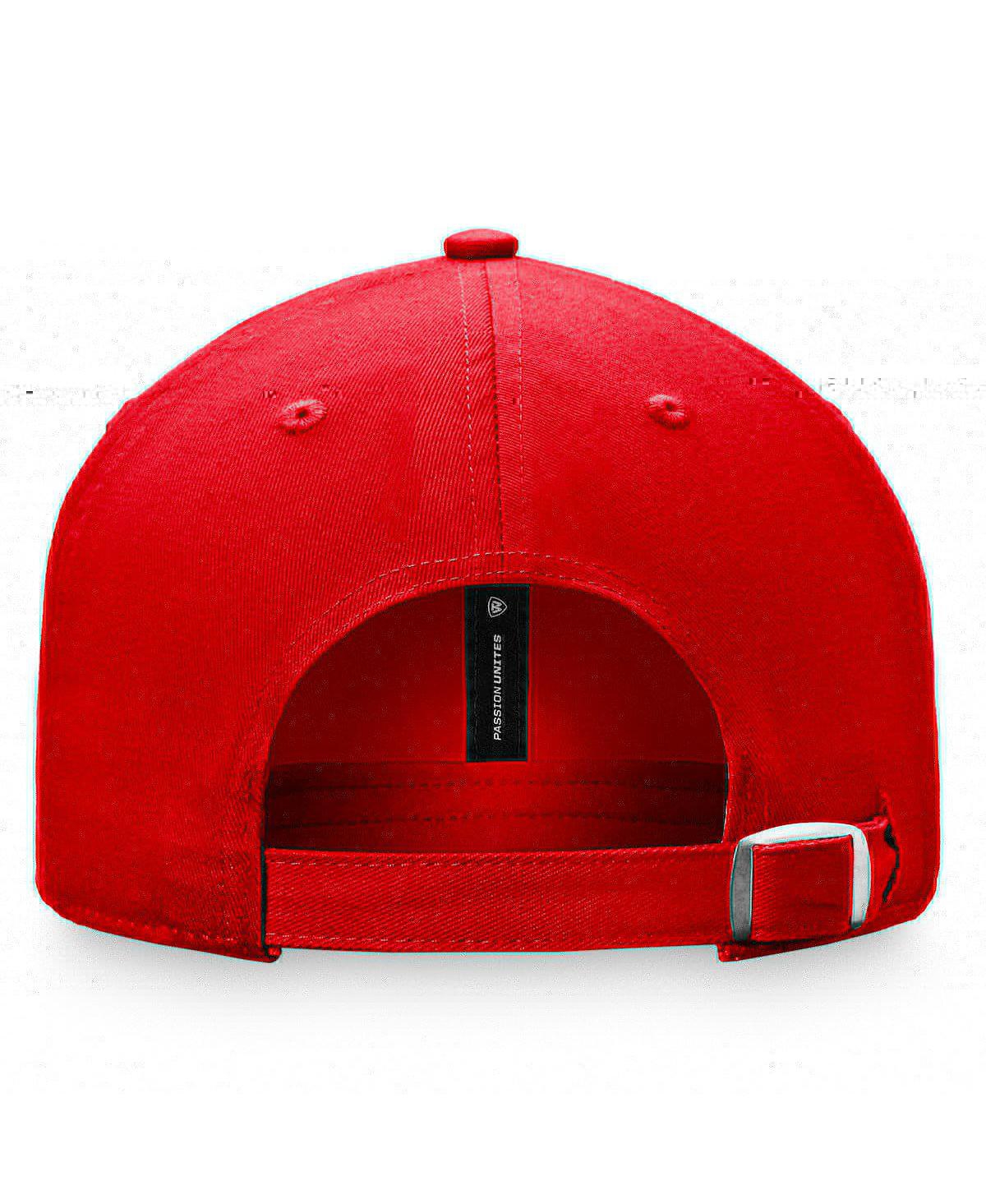 Shop Top Of The World Men's  Red Louisville Cardinals Slice Adjustable Hat