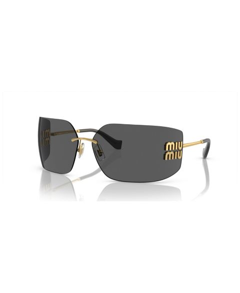 Женские солнцезащитные очки MIU MIU Sunglasses, MU 54YS, цвет: Золотой / Тёмный серый