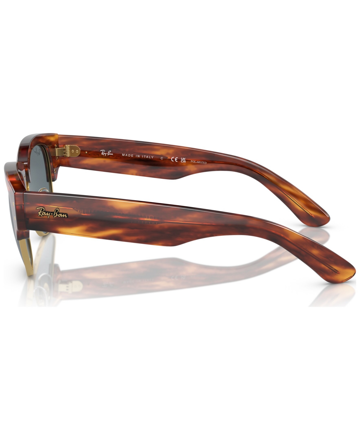 Ray Ban Unisex Transition Sunglasses, Mega Clubmaster In Striped Havana
