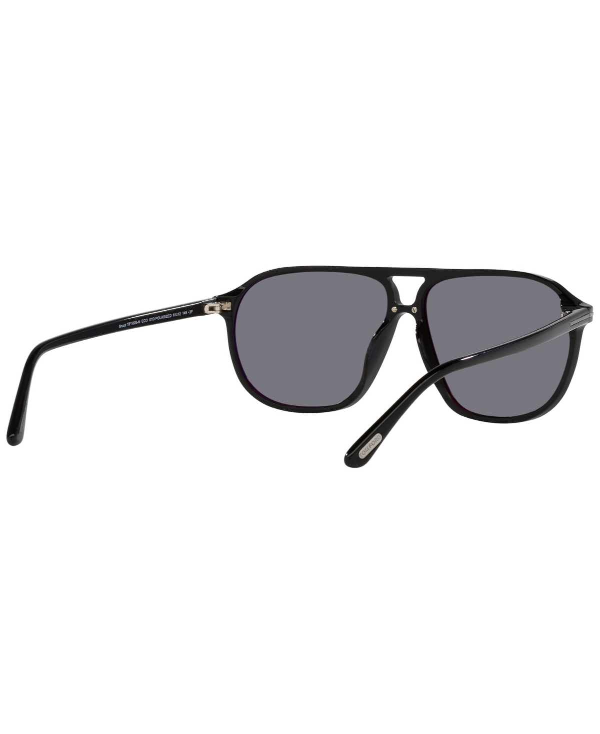 Tom Ford Men's Polarized Sunglasses, Bruce In Shiny Black