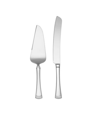 Lenox Portola 18/10 Stainless Steel 2-Piece Dessert Set - Macy's