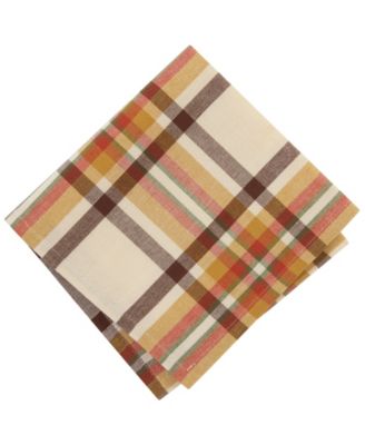 Russet Harvest Plaid Table Linens Collection