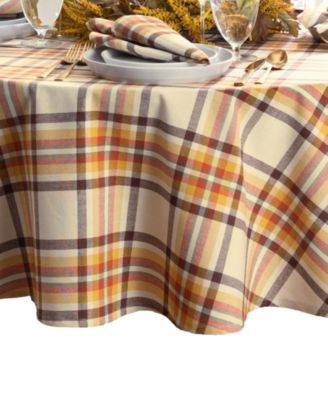 Russet Harvest Plaid Table Linens Collection