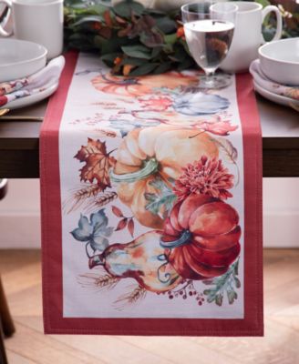 Botanical Harvest Pumpkin Table Linens Collection