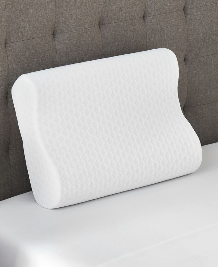 Contour Memory Foam Leg Pillow with Cover Cream