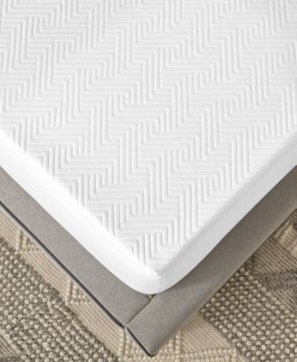 2" Gel-Infused Memory Foam Mattress Topper with Circular-Knit Cover, Twin