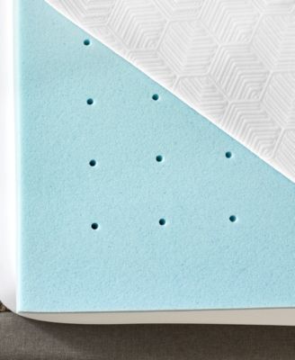 3" Gel-Infused Memory Foam Mattress Topper with Cooling Cover, Full