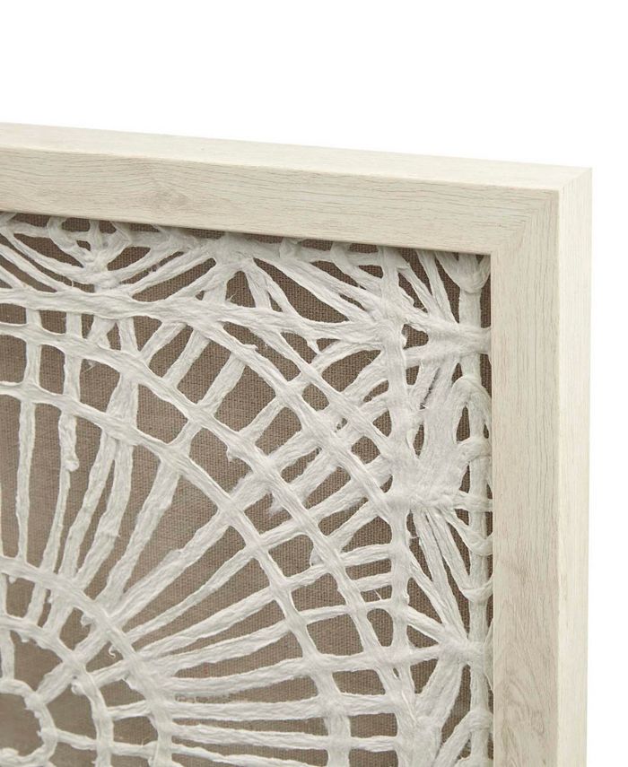 INK+IVY Henna 40" x 16" x 1" Framed Medallion Rice Paper Shadow Box