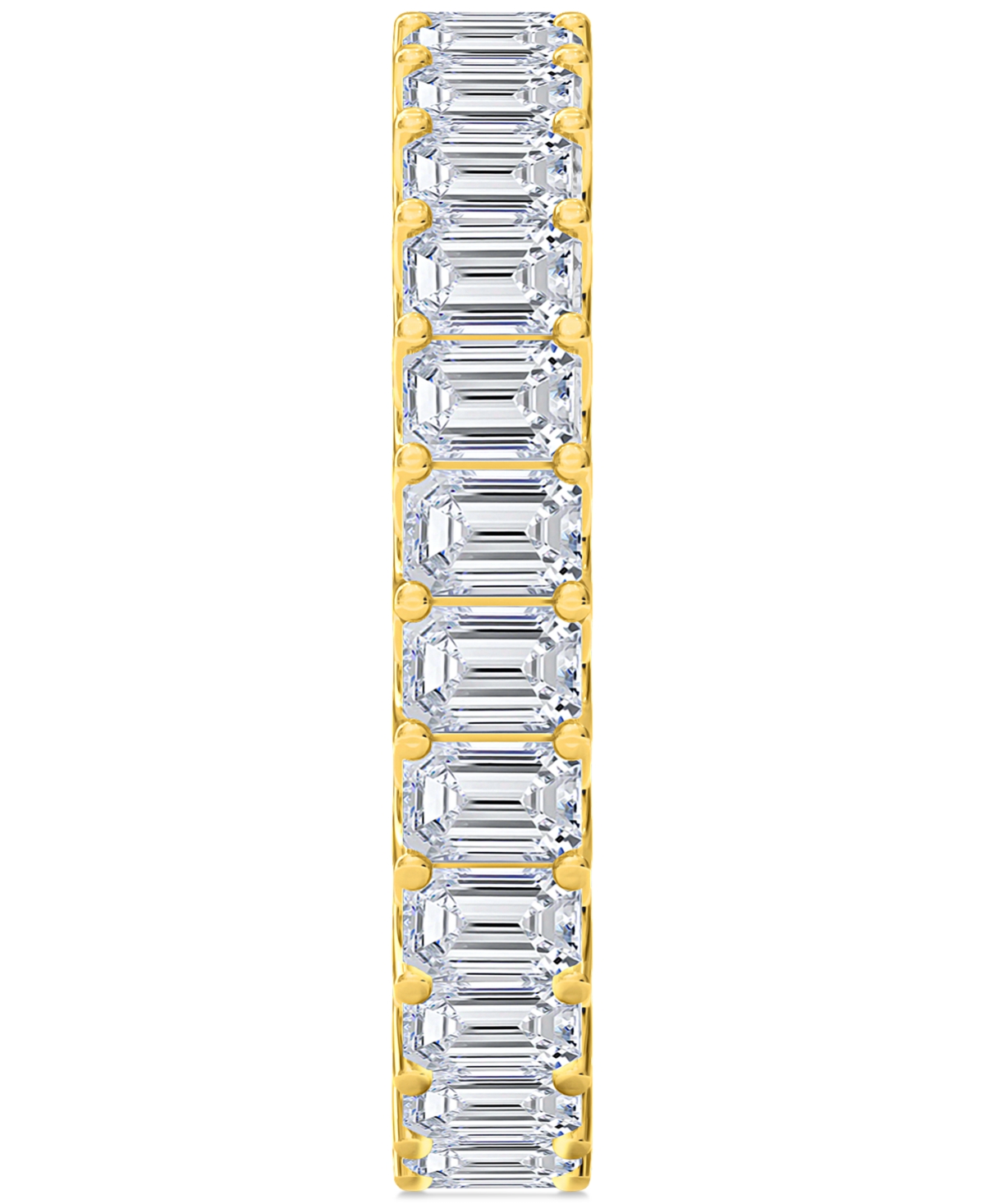 Diamond Emerald-Cut Eternity Band (3 ct. t.w.) in Platinum or 14k Gold