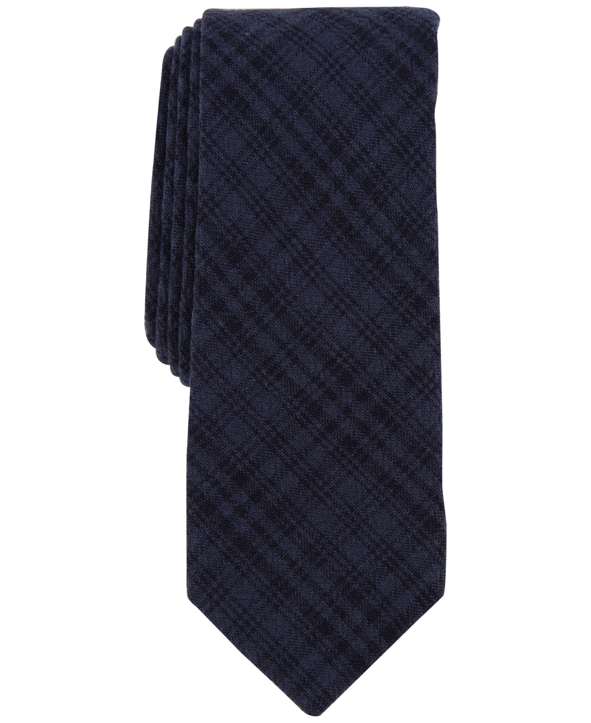 Bar Iii Men's Toto Plaid Tie, Created For Macy's In Black
