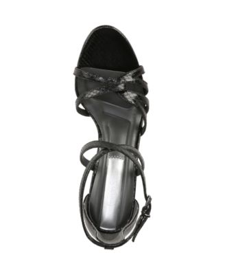 Franco Sarto Women's Rika Strappy Heeled Sandals - 3 Inch Stiletto With Comfort Tech