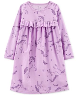 Carter's - Big Girls Long Sleeve Fleece Nightgown