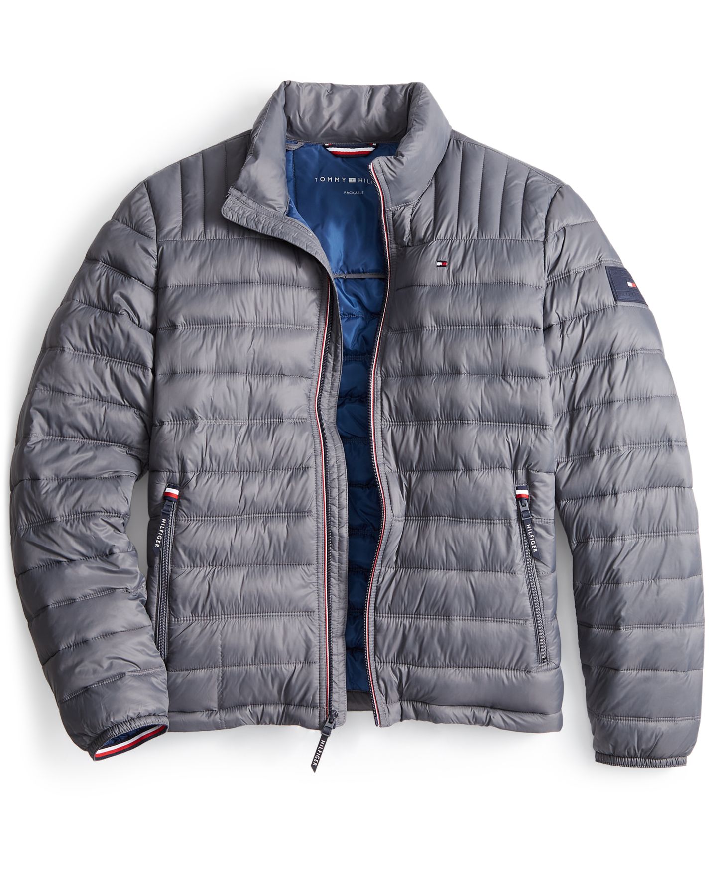 Мужская куртка Tommy Hilfiger Packable Quilted Puffer, цвет: Угольный — фото 3