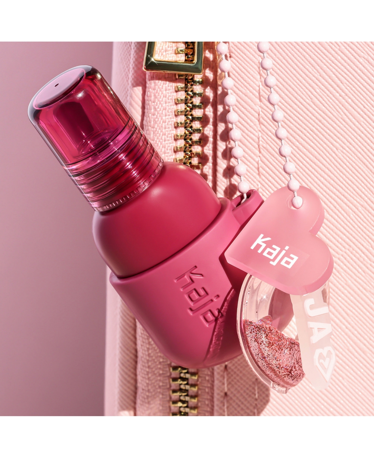 Kaja Jelly Charm Glazed Lip Stain & Blush With Keychain, oz.