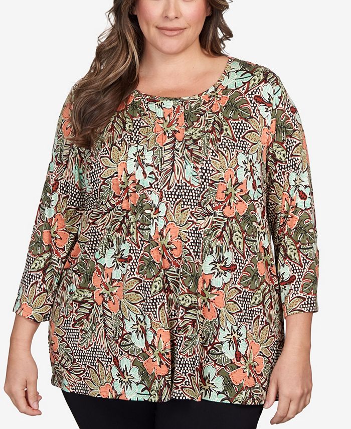 Ruby Rd. Collared Plus Size Tops - Macy's