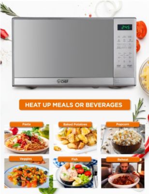 0.7 Cu. Ft. Counter Top Microwave, Stainless Steel