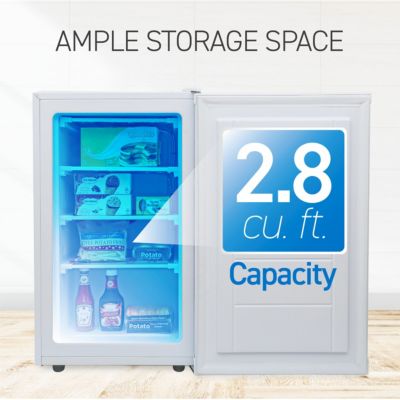 2.8 Cu.Ft. Upright Freezer - White