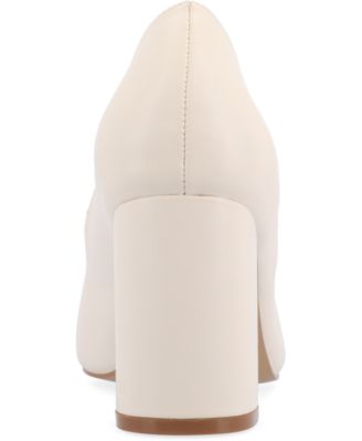 Women's Simonne Block Heel Pointed Toe Pumps